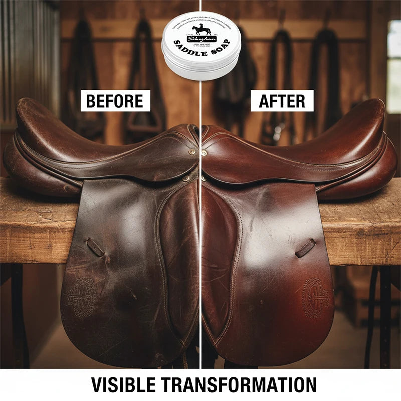 Mink Oil Leather Cream for Professional Saddle Care Deep Conditioning and Anti-Cracking Treatment for Equestrian Tack SIKEZHAN