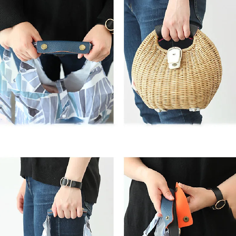 Luggage handle protection leather case Anti-slip shoulder strap leather pad Travel bag trolley leather case bag strap cover