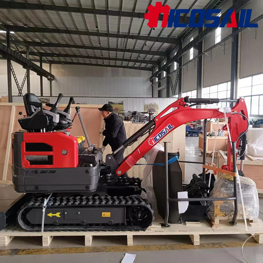 Custom Mini 1.2 Ton Excavator Euro 5 Engine CE Certified Compact Digger for Construction and Farm Use