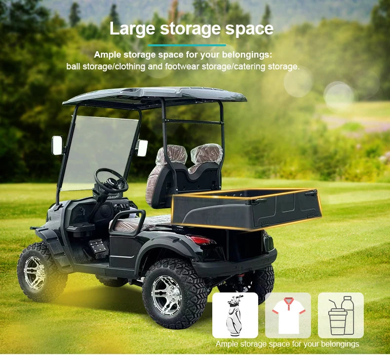 Golf Car Electric Power Buggy Vehicles 2 4 6 Passenger Golf Cart Accept Customize