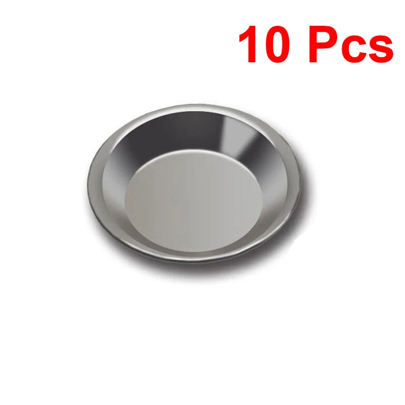 1-10pcs Stainless Steel Painting Palette Spouted Color Bowls Oil Paint Trays Paint Color Mixing Cups For Art Stationery Supplies