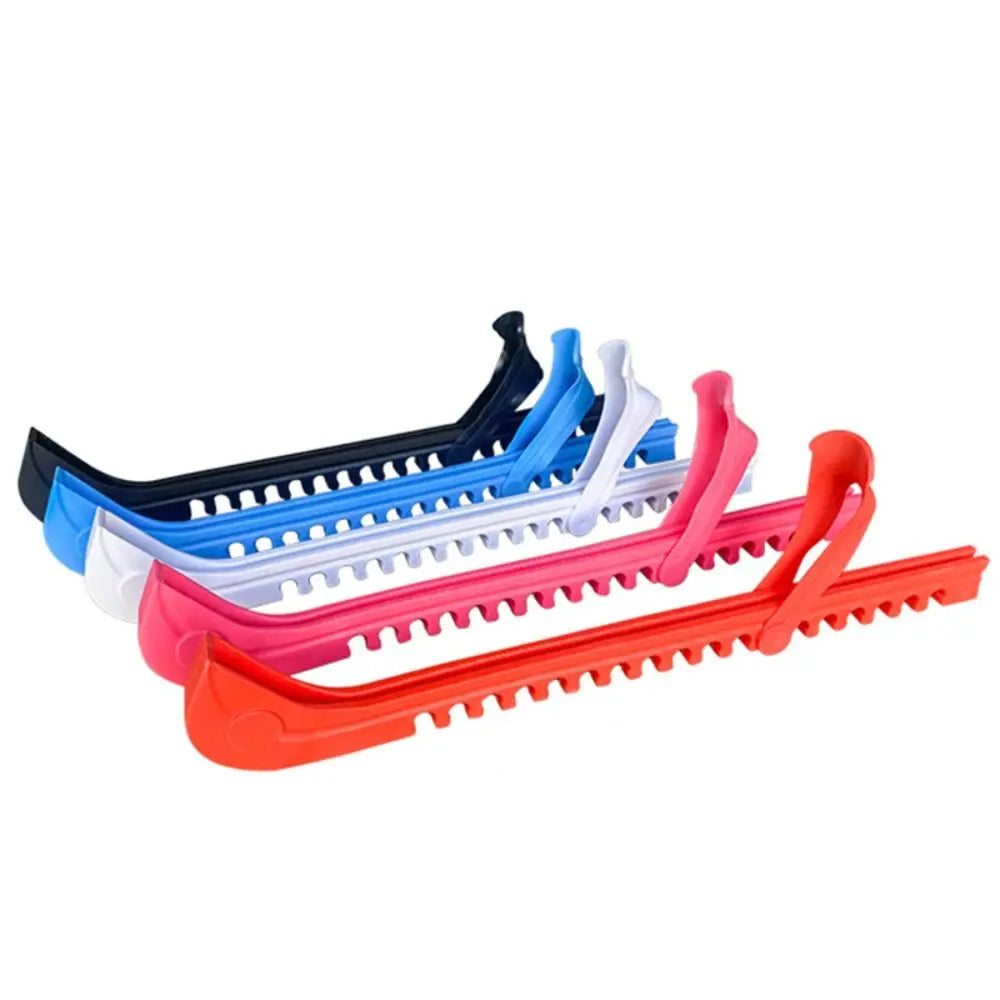 1 Pair Portable Non-Slip Ice Blade Protector Adjustable Wear-Resistant Shoes Ice Skate Covers Protector Sleeve Ice Blade Sleeve