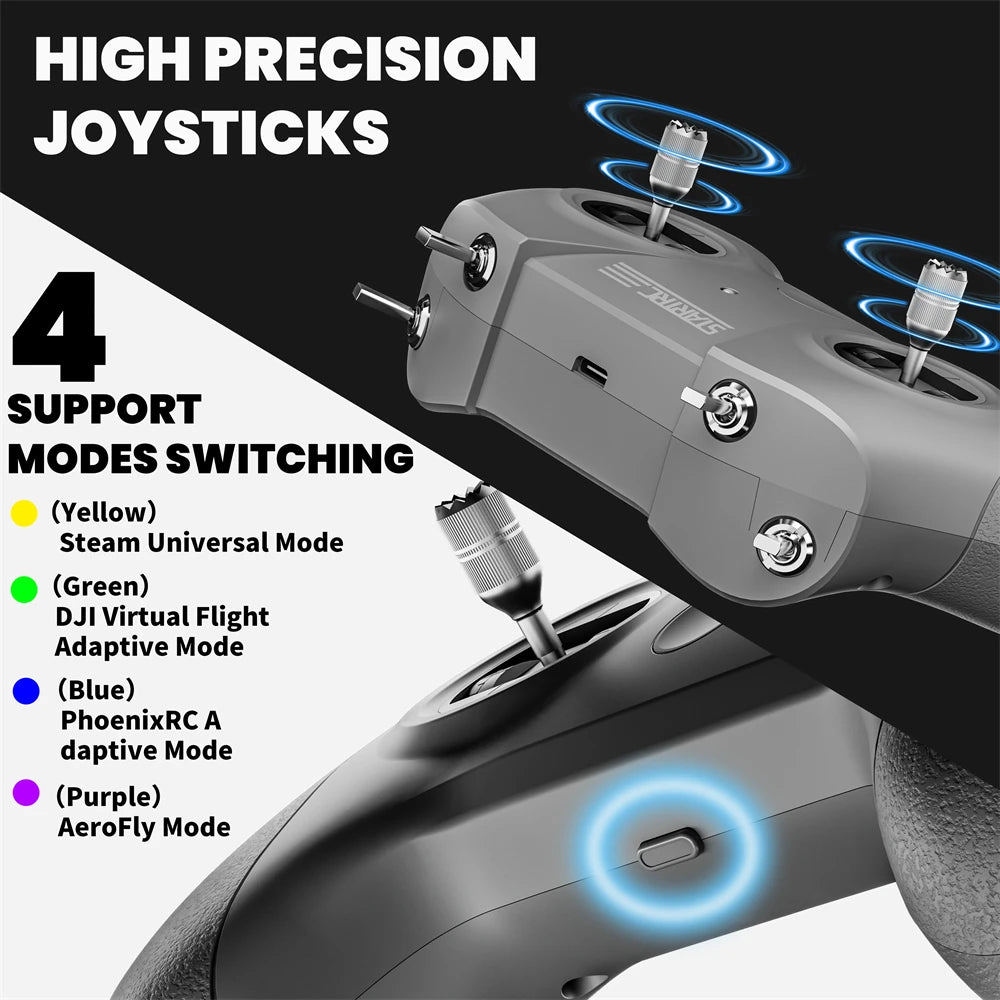 STARTRC Drone S8 Pro FPV Flight Simulator Controller Flight Training System for DJI/LiftOff/DRL/DCL/Uncrash/TryP FPV Racer Drone