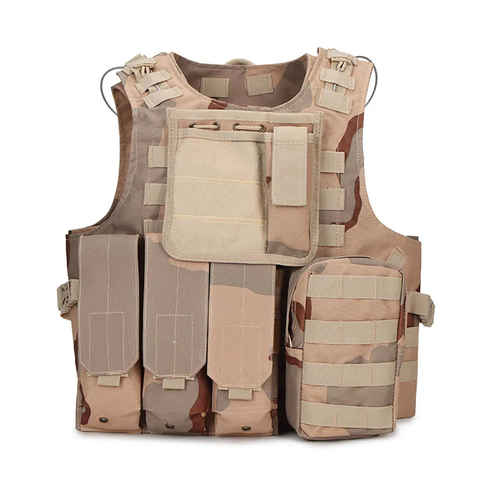 FX Camouflage Hunting Military Tactical Vest, Wargame Body Molle Armor, CS SWAT Team, Outdoor Jungle Equipment