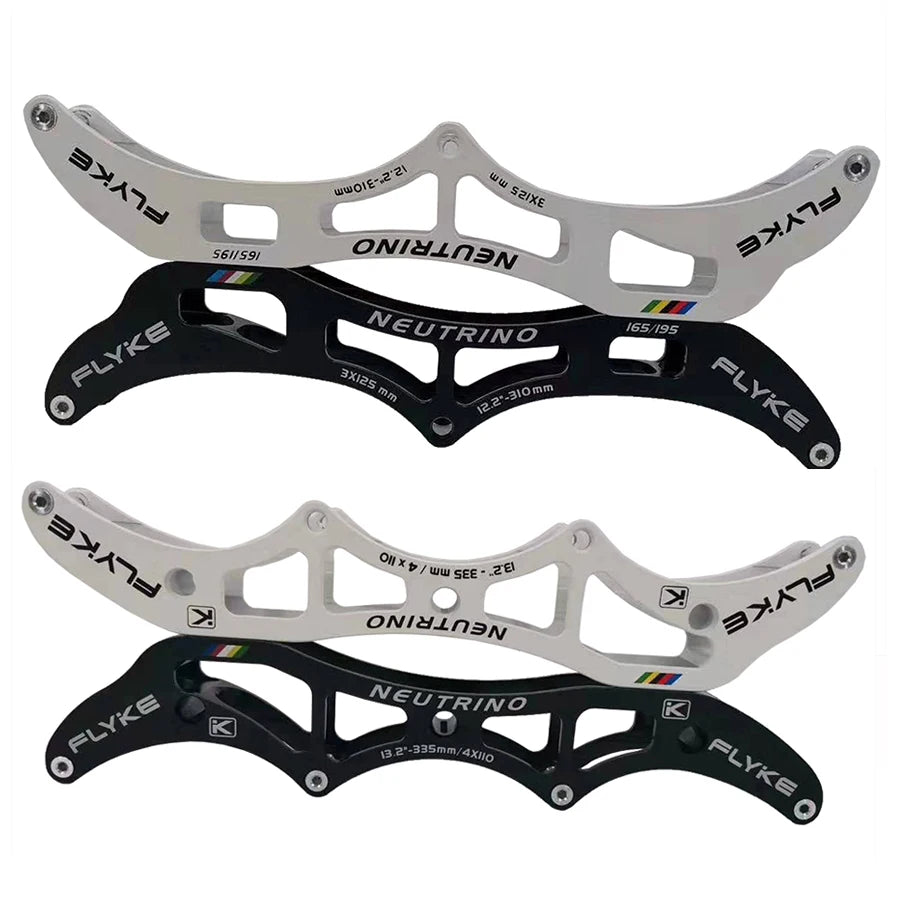 FLYKE NEUTRINO Speed Inline Skate Frames 3*100/110/125 Frame  4*90/100/110mm 3x110+1x100 Professional Aluminum Patines Chessises