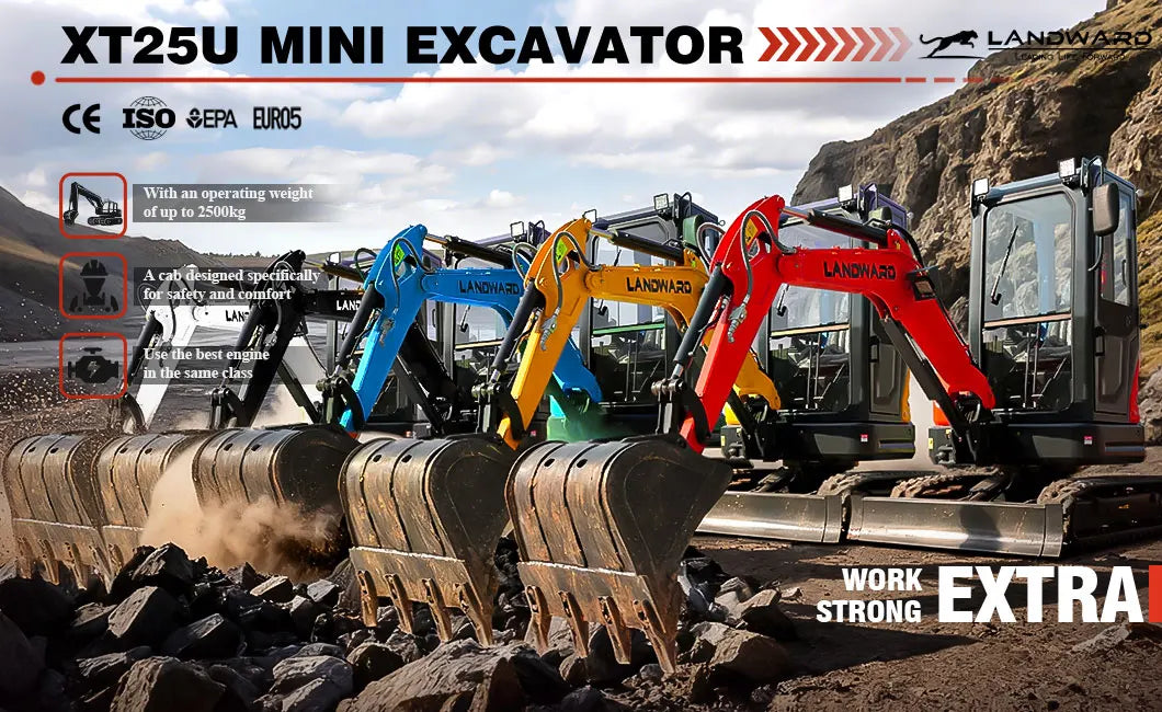 3.5 Ton Mini Excavator Hydraulic Pilot Controls Kubota Engine 2 Ton High-Efficiency Home Mini Digger 1.8T Farm Bagger Customized