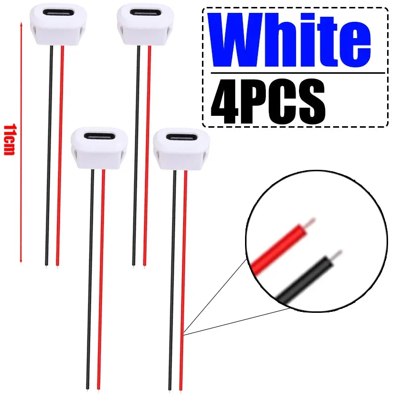 USB Type C Connector Jack Female Type-C with Card Buckle 3A High Current Fast Charging Jack Port USB-C Charger Plug Socket