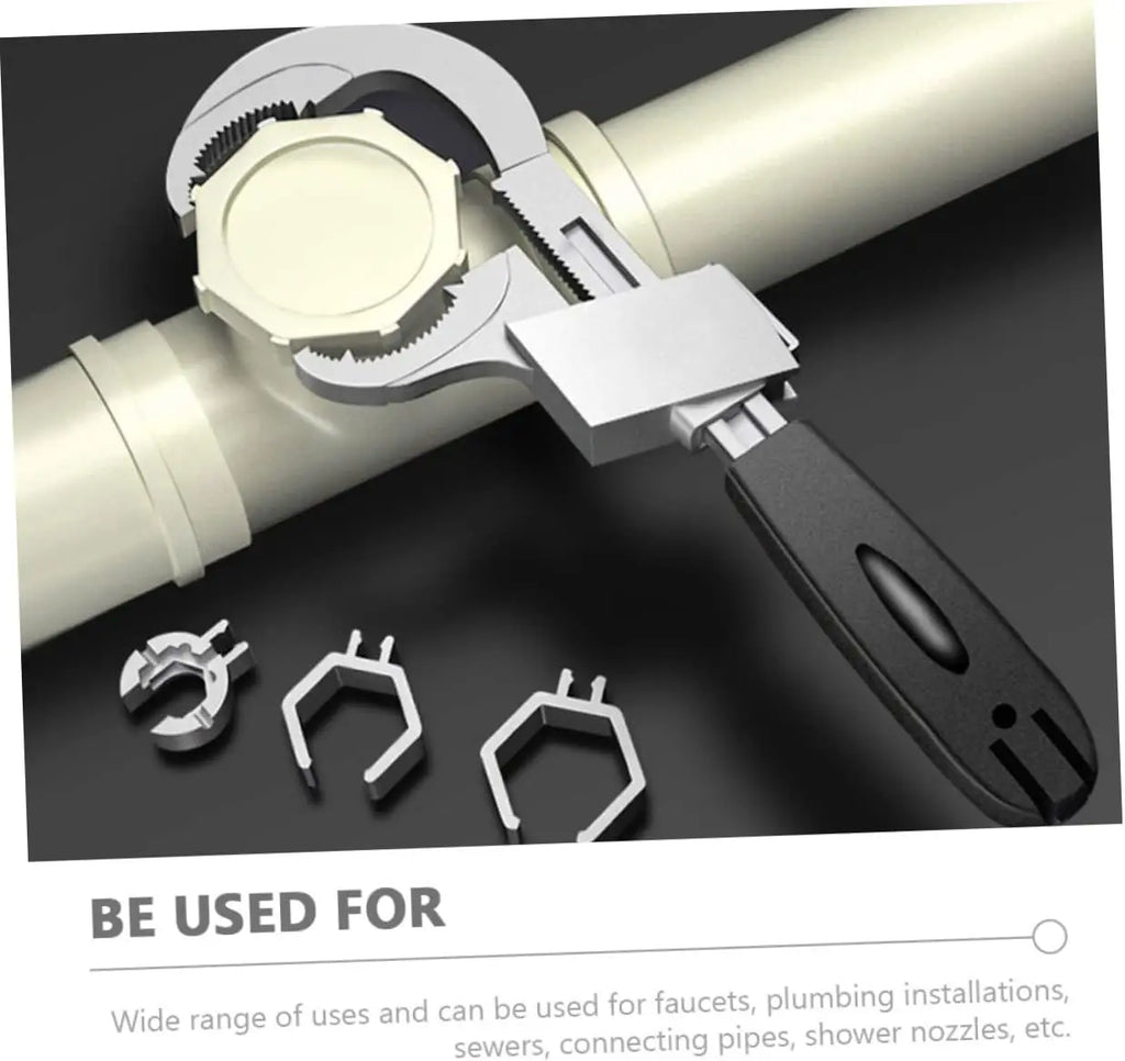 Universal Adjustable Wrench - Perfect for Faucet & Sink Repairs, Bathroom Maintenance, and Pipe Work