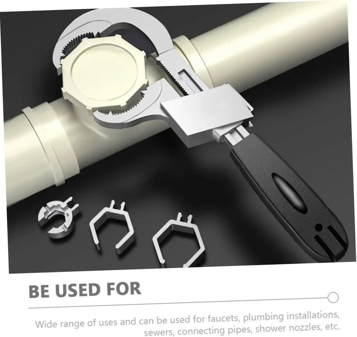 Universal Adjustable Wrench - Perfect for Faucet & Sink Repairs, Bathroom Maintenance, and Pipe Work