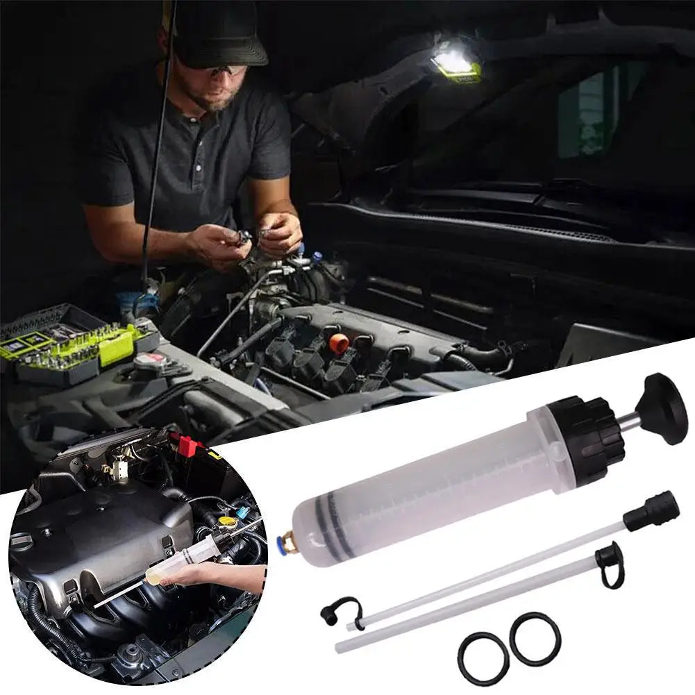 500cc Oil Fluid Extractor Filling Oil Change Syringe Bottle Transfer Automotive Fuel Extraction Pump Hand Tool Oil Extractor Pum