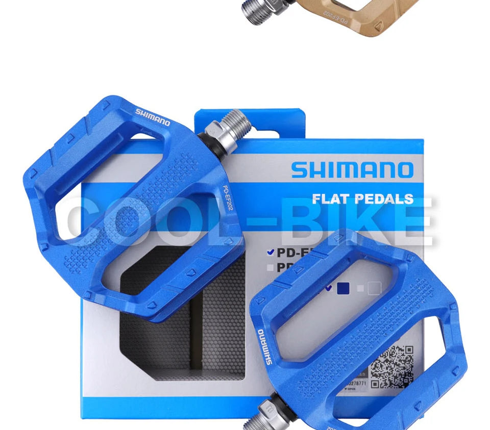 Shimano PD EF102 EF202 EF205 Pedals PD-EF202 Are Platform Pedals for MTB, Trekking and City Use That Have an Aluminum Body With