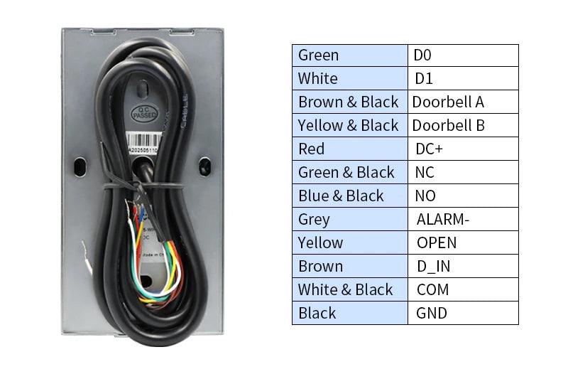 WIFI Face Wiegand 26-34 Recognition Fingerprint 125KHZ/13.56MHZ RFID Access Control Machine Card Reader Work With Tuya APP
