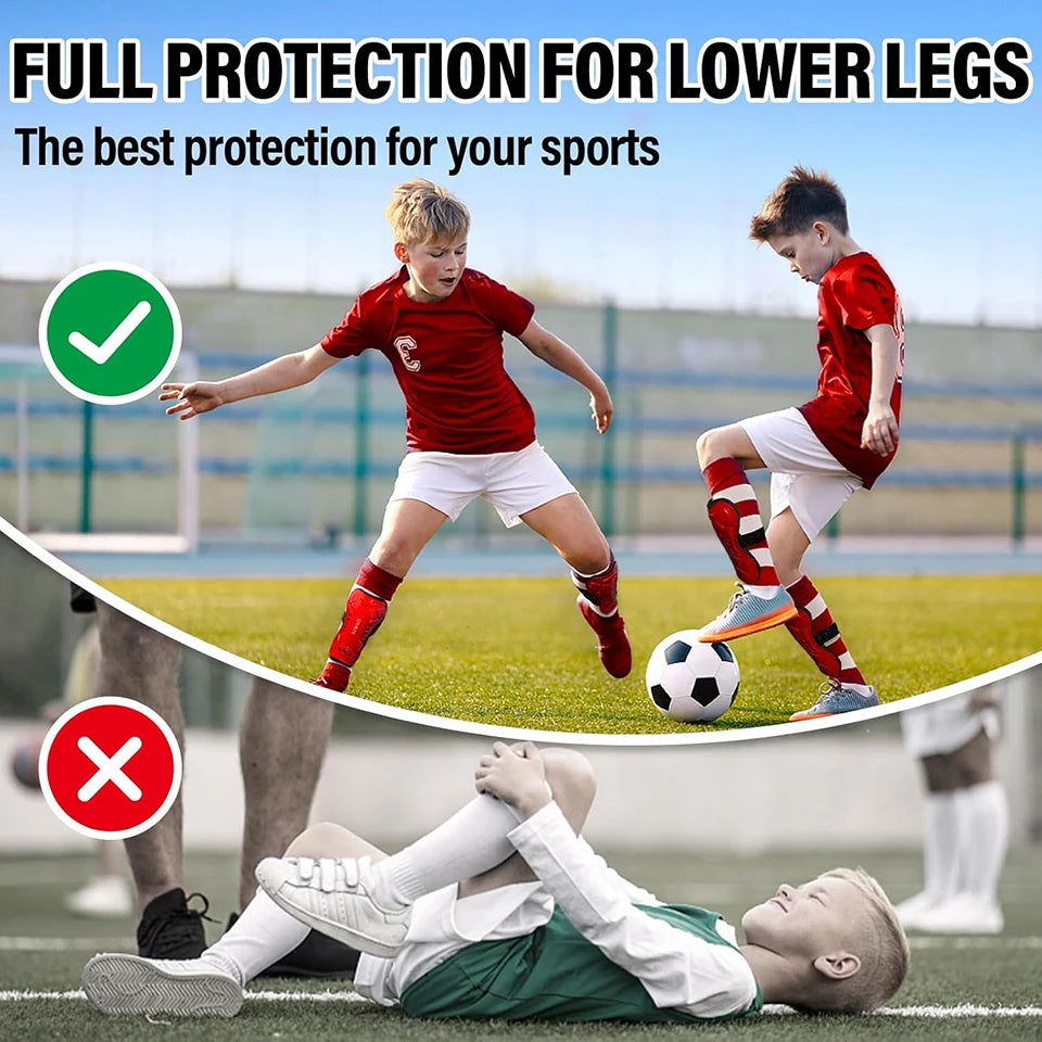 Loogdeel Adult Kid Soccer Shinguard Training Crashproof Calf Leg Sleeves Teens Football Sports Safety Legging Shin Protect Guard