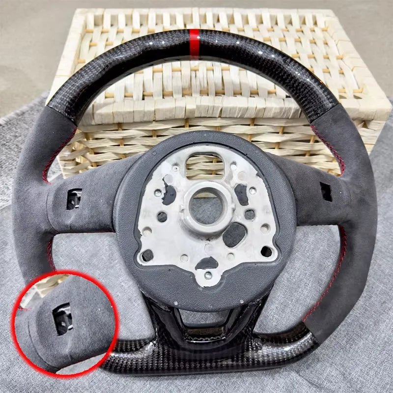 Upgraded carbon fiber material for steering wheel accessories suitable for Audi RS3 RS4 RS5 A3 A4 A5 S3 S4 S5 2017-2021
