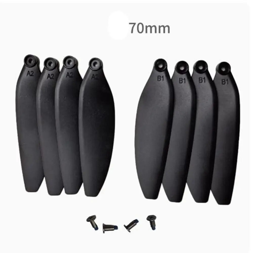 Universal Folding Propeller Blades Plastic 64mm/70mm Remote Control Drone Parts Black Quadcopter Spare Blade