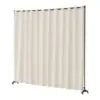 Portable Freestanding Room Divider with Wheels Privacy Screen Curtain Divider Stand for Office or Hospital Use