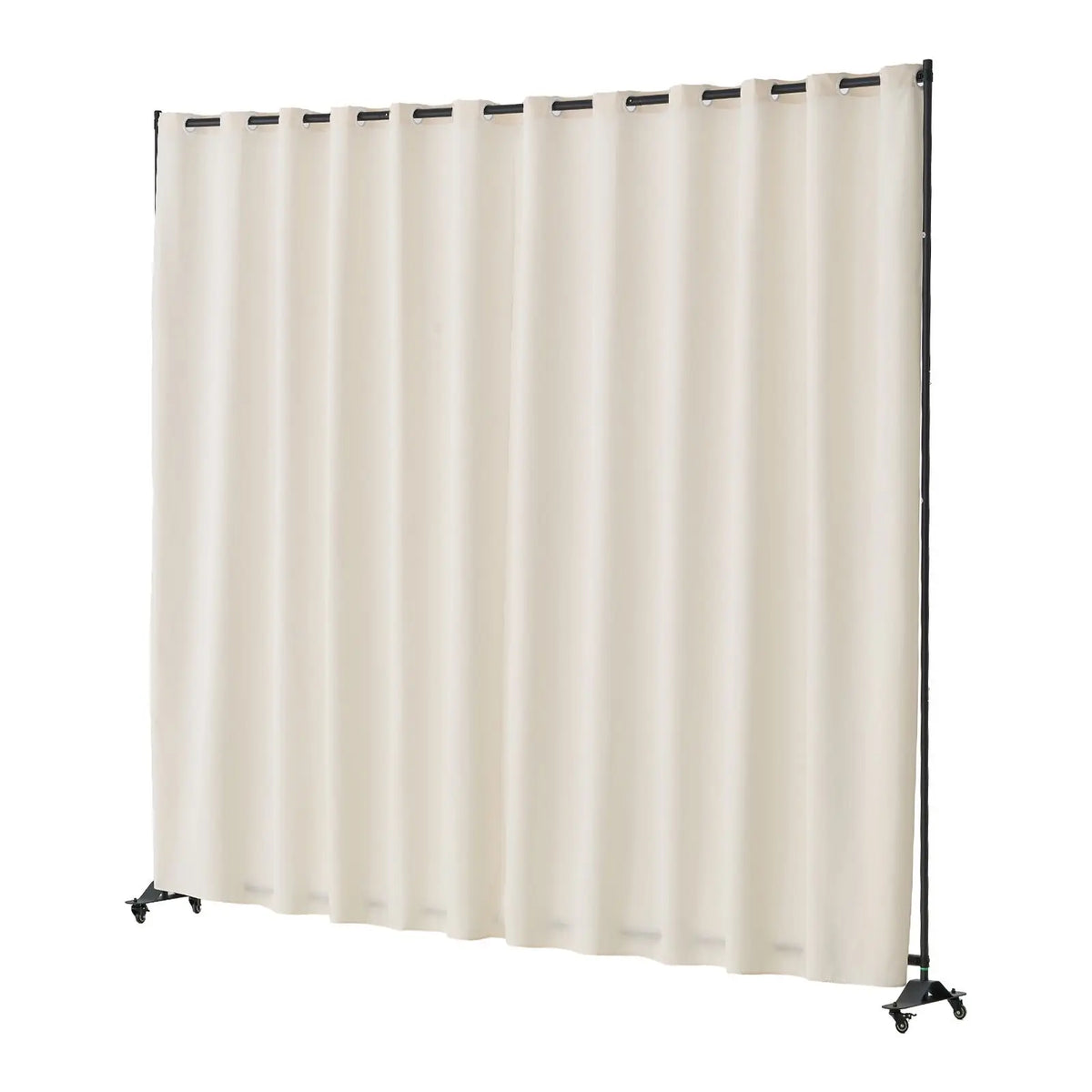 Portable Freestanding Room Divider with Wheels Privacy Screen Curtain Divider Stand for Office or Hospital Use
