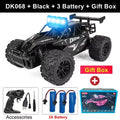 Oike Remote Control Car RC Drift Racing Vehicle Off Road Alloy 2.4G Radio High-Speed Trucks With LED Light Climbing Gift Kid Toy