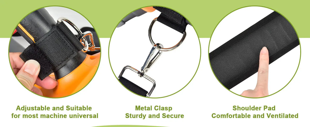 Universal Leaf Blower Shoulder Straps with Anti-Slip Padding - Compatible for DEWALT/for EGO Power+/for Worx/for LAZYBOI