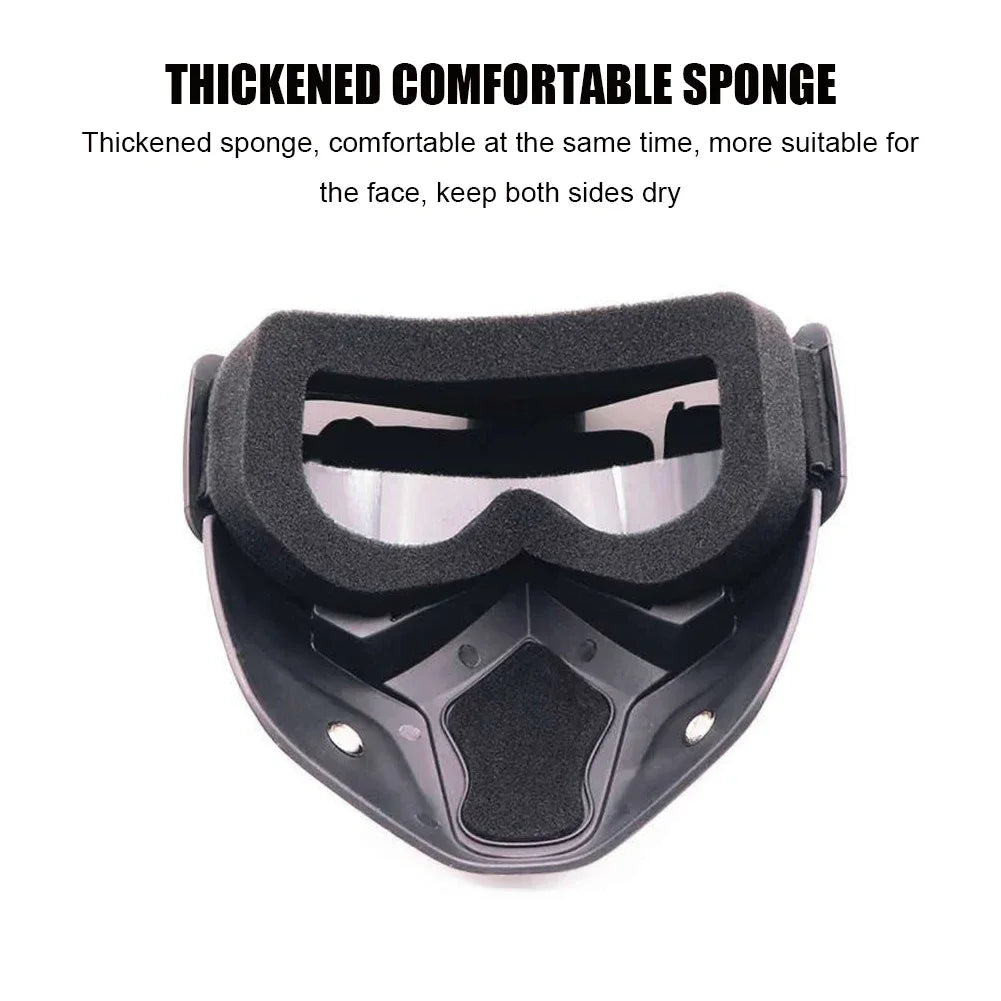 Goggles Full Face Hd Transparent Fog-proof Sand-proof Electric Welding Protective Glasses Versatile Breath-proof Windproof Mask