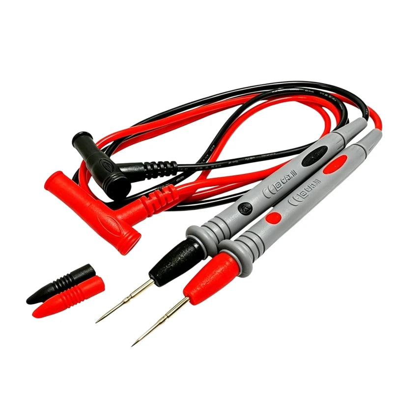 20A 1000V Universal Multimeter Test Leads, Ultra-sharp Tips PVC/Silicone Wire Probes for Electrical Testing