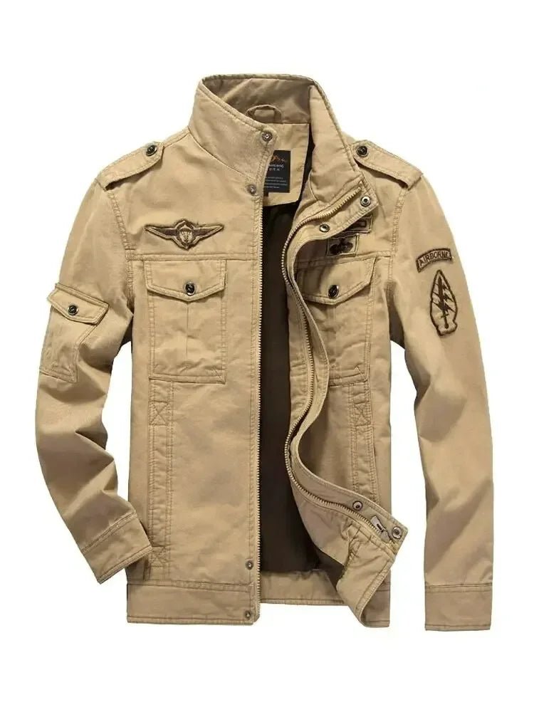 New Casual Climbing Pilots Jacket Men Plus Size 6XL Jaqueta Masculina Working Clothes Spring Autumn Cargo Mens Jackets Coat