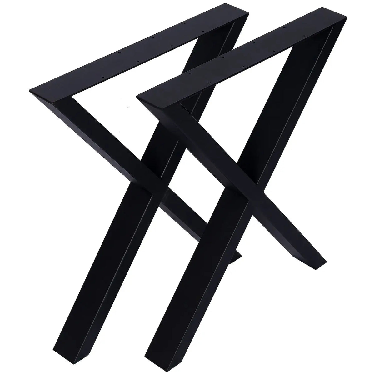 Heavy Duty 28x24 Inch Steel Desk Legs Wide Metal Table Legs for Dining Table and Coffee Desk X Table Leg Set of 2