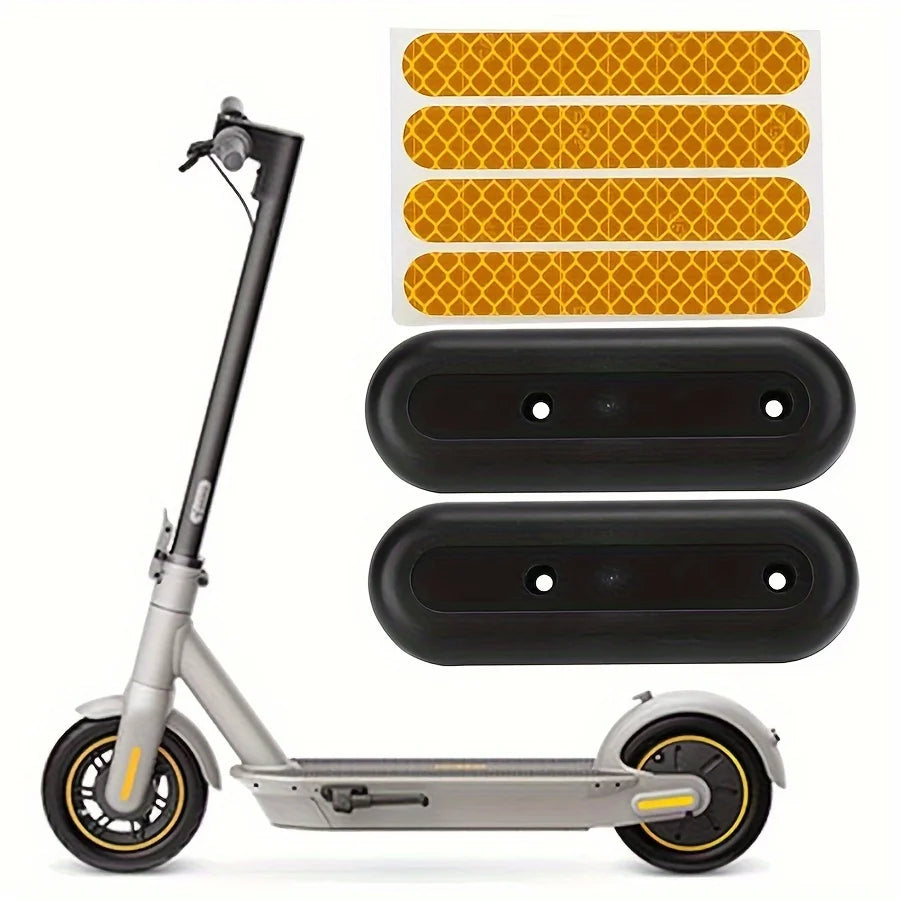 1 set of electric scooter wheel hub cover protective shell and reflective stickers for Ninebot MAX G30 electric scooter