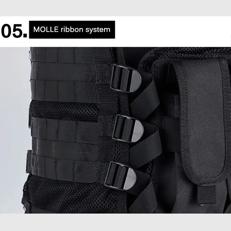 Tactical Vest Multi-Pocket Jungle Combat Body Armor Security Vests Hunting Outdoor CS Game Airsoft Army Training Swat Jacket