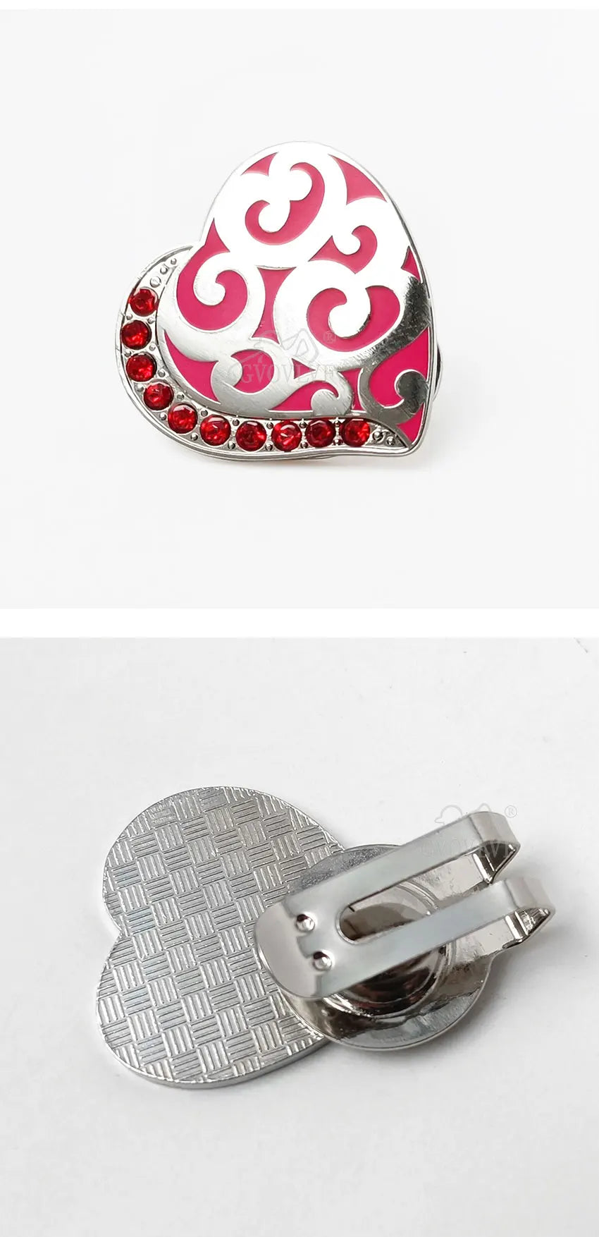 1pc Golf Bling Golf Ball Marker with A Standard Magnetic Hat Clip Gift for Women Golf Accessories Easily to Golf Cap New