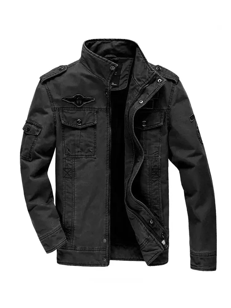 New Casual Climbing Pilots Jacket Men Plus Size 6XL Jaqueta Masculina Working Clothes Spring Autumn Cargo Mens Jackets Coat