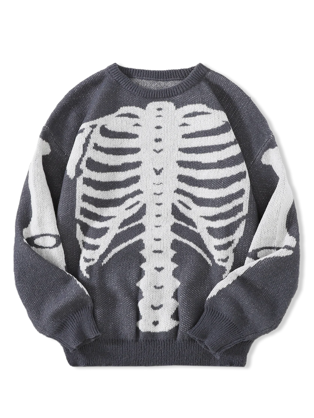 New Popular Autumn and Winter Backbone Jacquard Pattern Pullover Sweater Casual Round Neck Knitted Men's Pullover