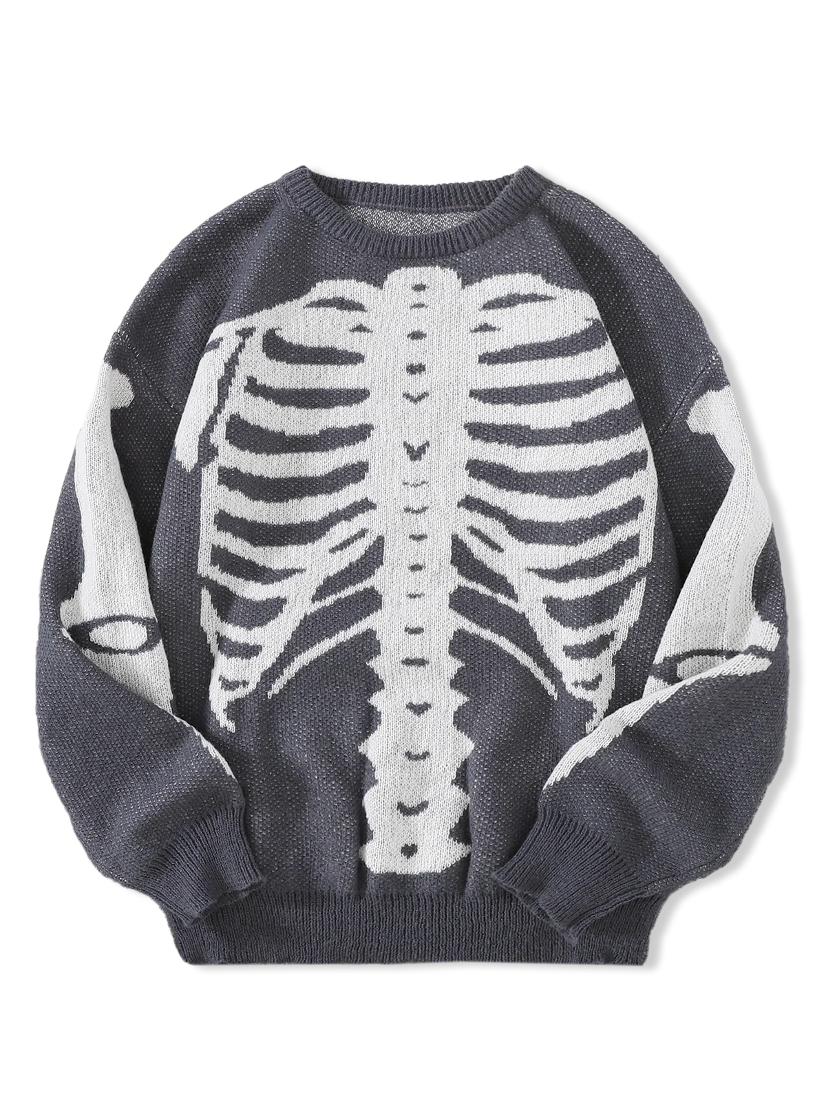 New Popular Autumn and Winter Backbone Jacquard Pattern Pullover Sweater Casual Round Neck Knitted Men's Pullover