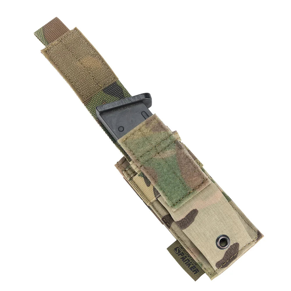 Airsoft Molle Pistol Pouch Tactical Single Magazine Pouch Flashlight Pouches 9mm Mag Bag Holder Bag Universal  Hunting Accessor