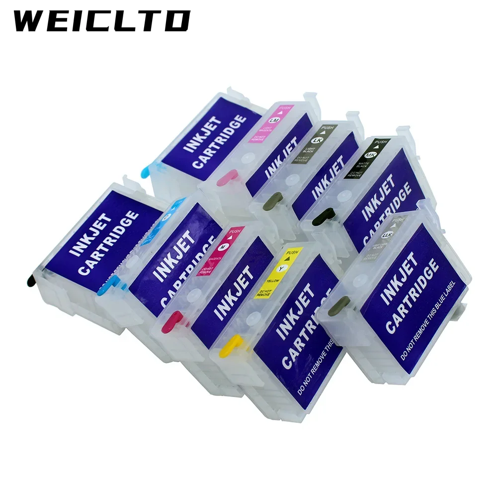 9PC/Set 30ML R3000 T1571 Refill Ink Cartridge with ARC Chip for Epson T1571-T1579 Stylus Photo R3000 Printer