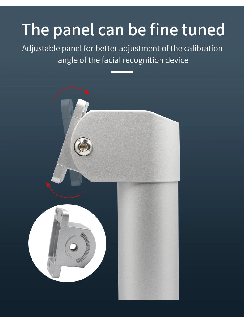 AI0702/AI0703 Aluminum Alloy Universal Holder Base Bracket for Face Recognition Machine Turnstile Adjust Extendable Bracket