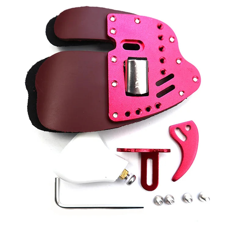 DECUT Archery Finger Tabs Guards Protector Left Hand/Right Hand S/M/L/XL Genuine Cowhide Leather For Recurve Bow Protective Gear