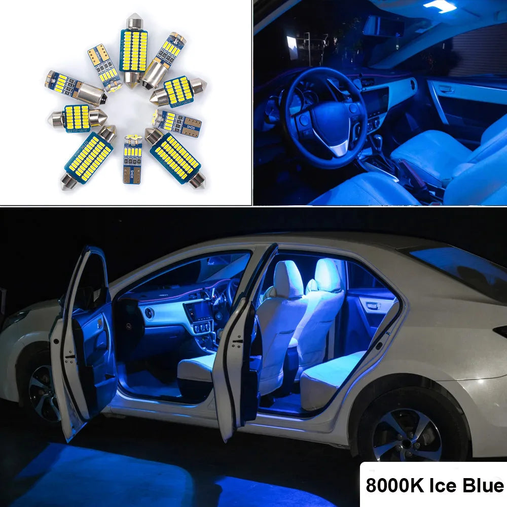 LED Interior Map Dome Trunk  Door Light Kit For Nissan Skyline R32 R33 R34 V35 V36 V37 1989-2018 2019 2020 2021 Car Accessories