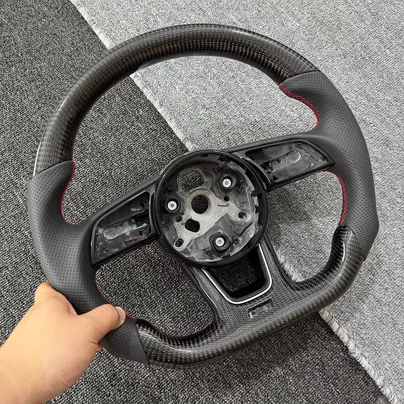Upgraded carbon fiber material for steering wheel accessories suitable for Audi RS3 RS4 RS5 A3 A4 A5 S3 S4 S5 2017-2021