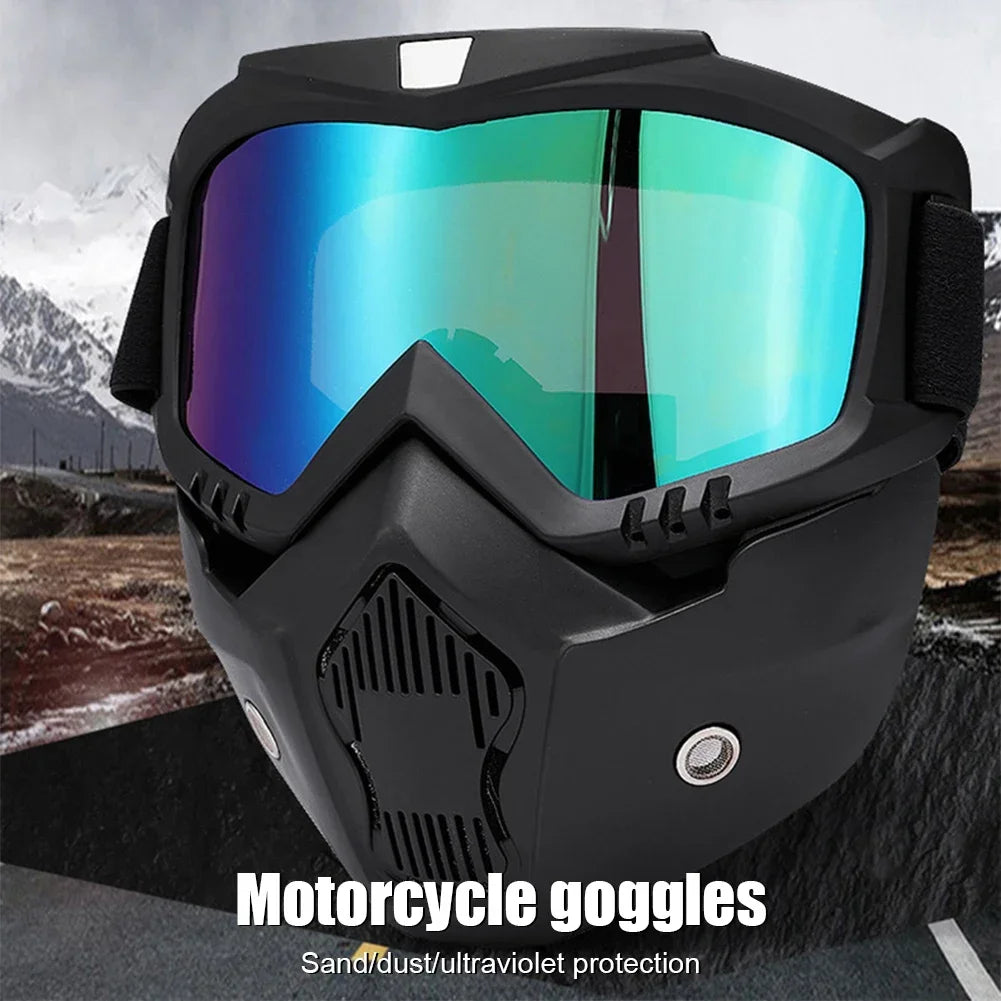 Goggles Full Face Hd Transparent Fog-proof Sand-proof Electric Welding Protective Glasses Versatile Breath-proof Windproof Mask