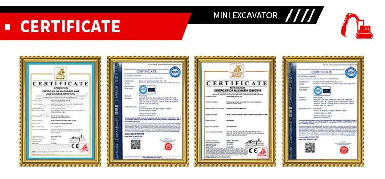 Custom Mini 1.2 Ton Excavator Euro 5 Engine CE Certified Compact Digger for Construction and Farm Use
