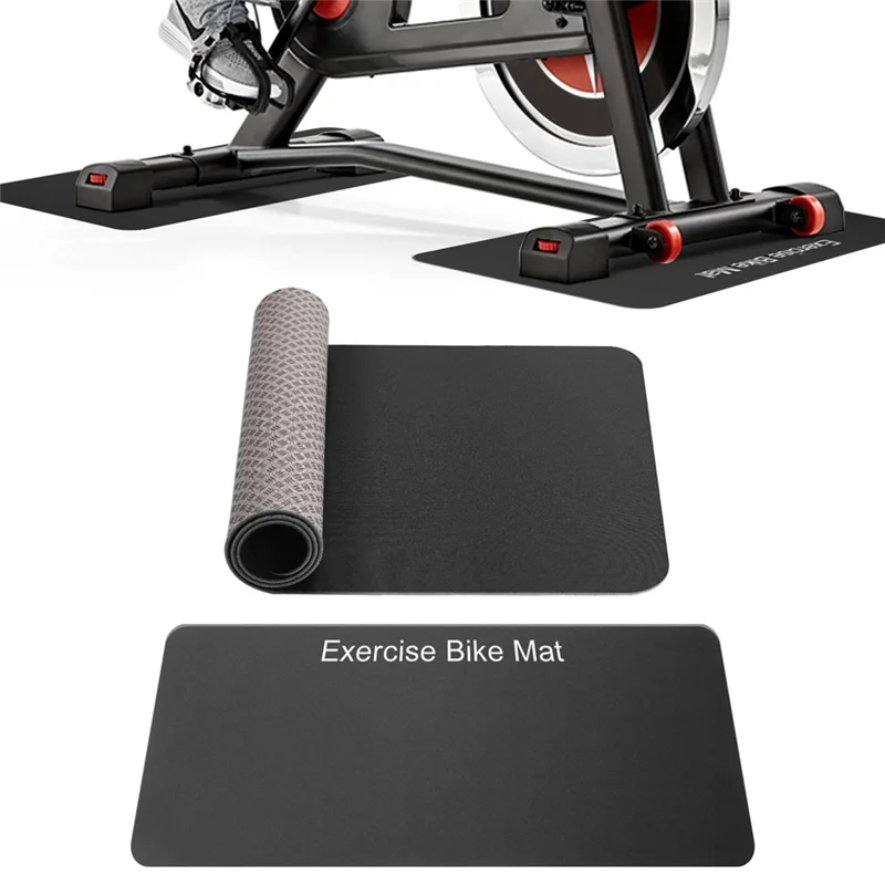 XSXS-2PCS Bike Trainer Workout Mat–For Peloton For Bike,Exercise Mat, Non-Slip For Home Gym Exercise Mat