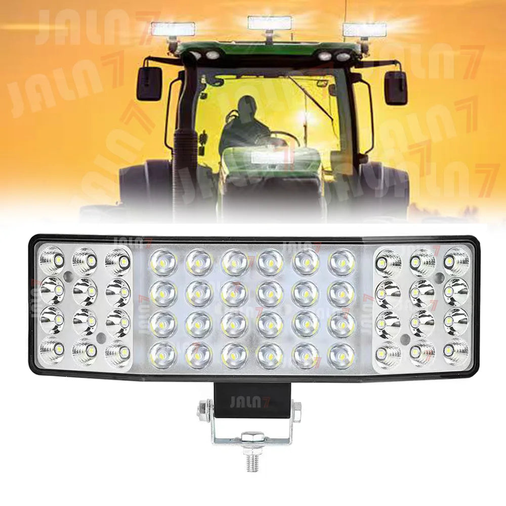 JALN7 LED Light Tractor Farm Work lights Off Road Driving Hi Lo Beam Forklift Boat Tank Headlights 10V-80V