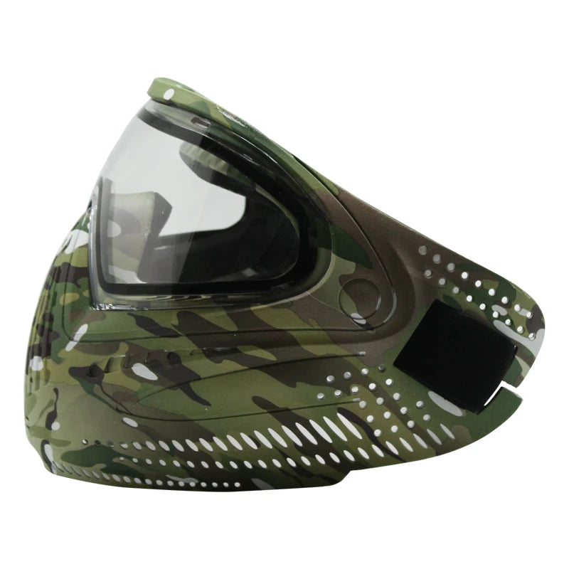 GREAT Lotus Camo Tactical PAINTBALL MASK Airsoft Mask with DYE I4 Thermal Lens