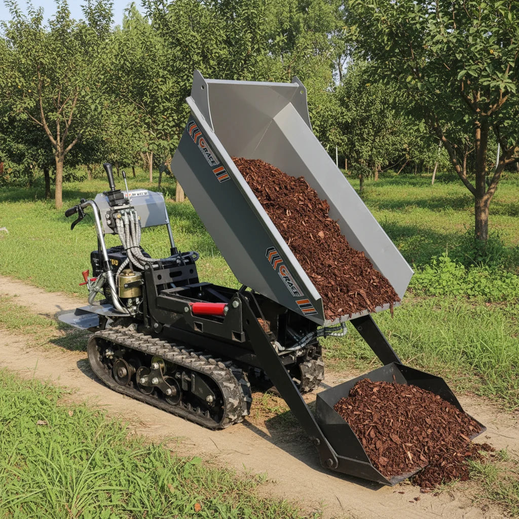 Hydraulic Crawler Dumper Industrial Mini Dumper Crawler Carrier Small Track Dumper for Building Engineering