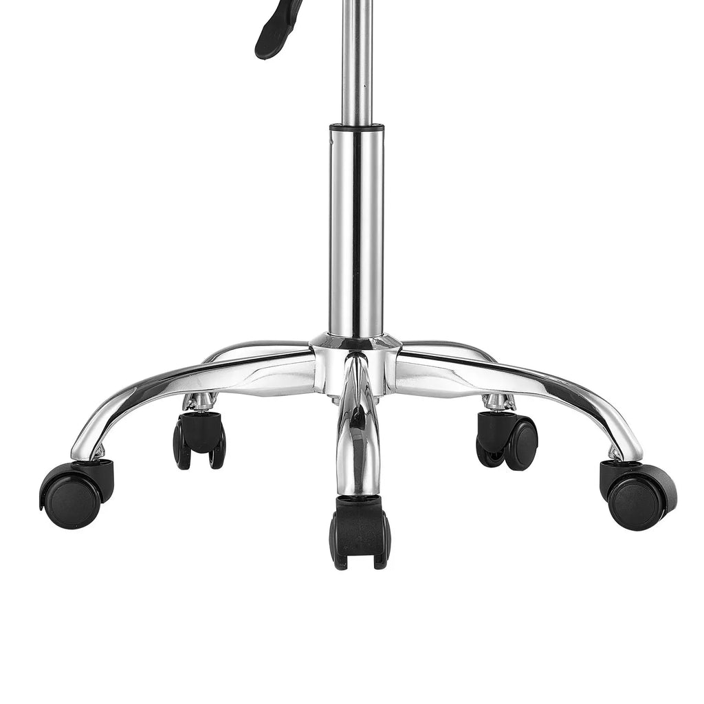 "Salon Furniture 450 LBS Capacity Height Adjustable Swivel Rolling Stool with Thickened PU Leather Seat"