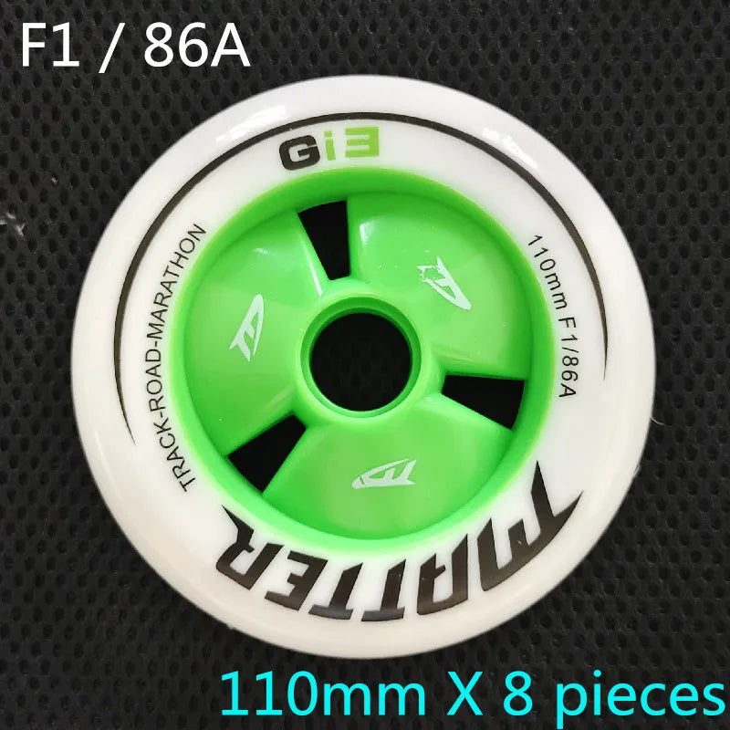 MATTER Gi3 inline speed skates tyre G13 speed skating wheels 86A 90mm 100mm 110mm Track Road Marathon Race ruedas F1 Speed Wheel