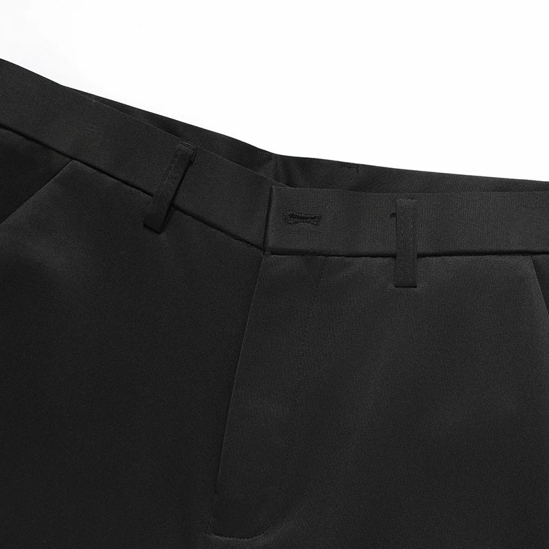 2026 Men's Spring Summer Autumn  Pants Straight Stretch Casual No Trace No Ironing Fabric Silky Cool Feeling Trousers 29-42