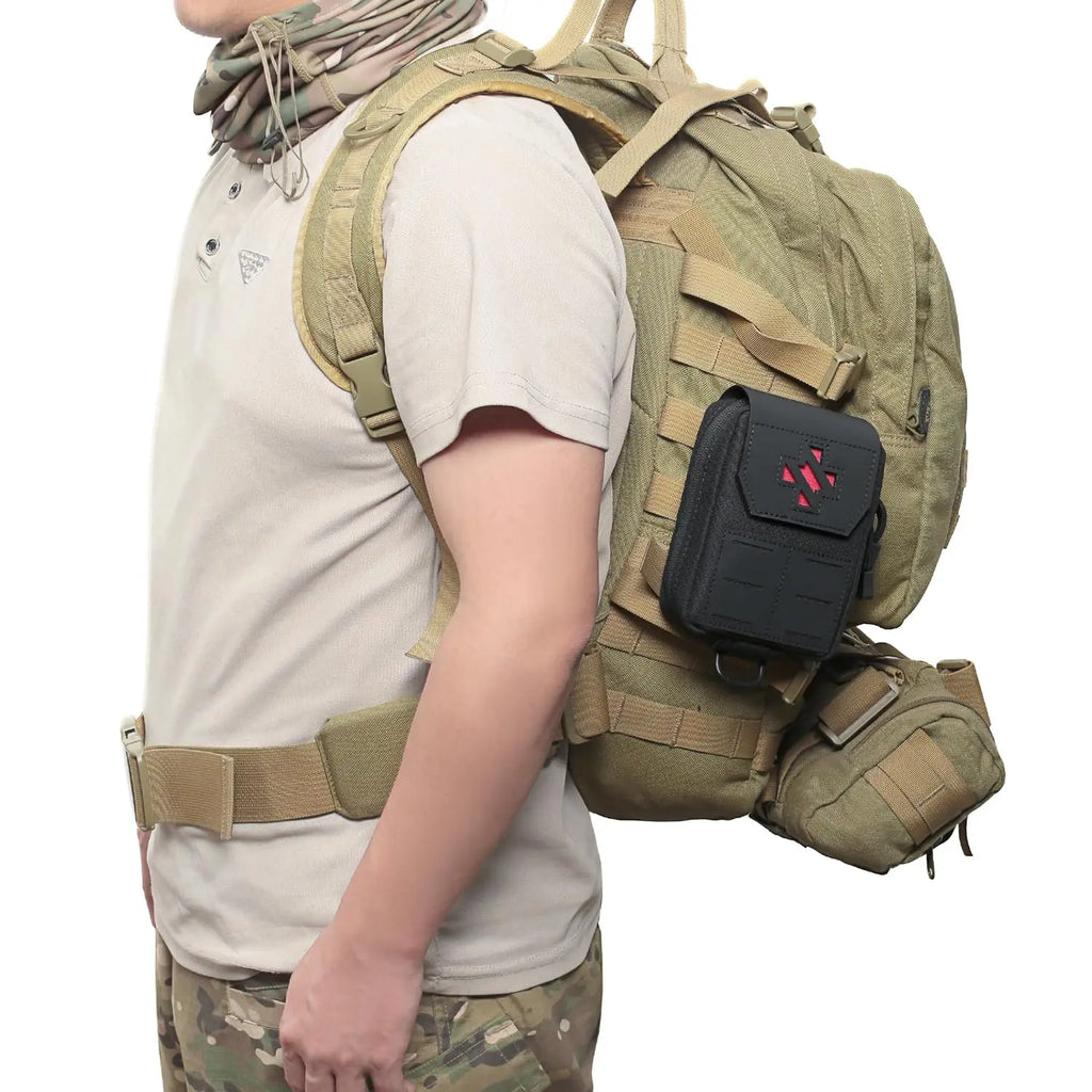 Tactical Medical Trauma Pouch MED EMT Belt Pouch Small Portable Utility Emergency Survival Pack