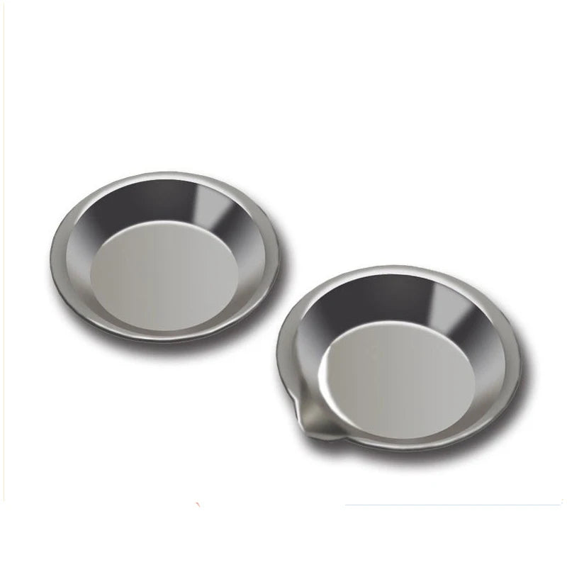 1-10pcs Stainless Steel Painting Palette Spouted Color Bowls Oil Paint Trays Paint Color Mixing Cups For Art Stationery Supplies